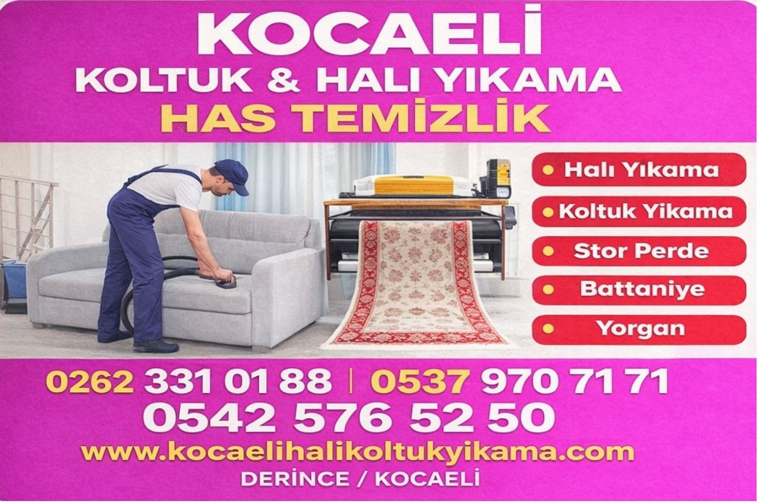 derince halı yıkama 